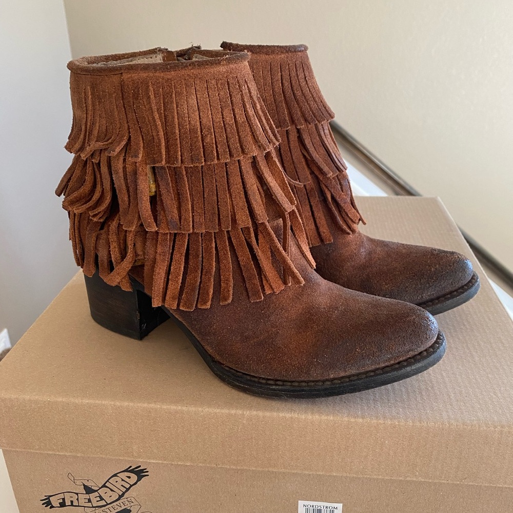 Freebird BELLE boots - Fringe distressed - Size 6 - Picture 3 of 7